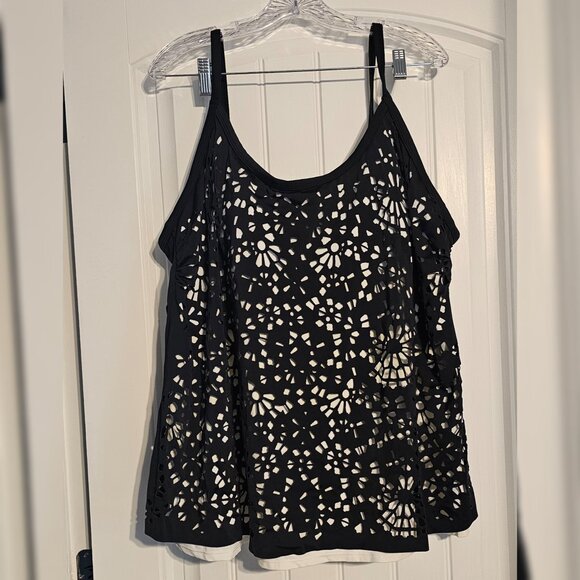 Roaman's Swim Women's Plus Swim Top - Picture 1 of 3